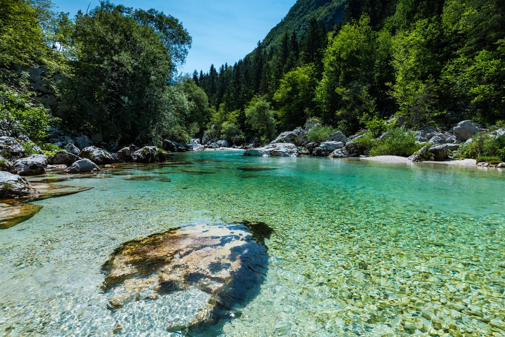 Soca rivier Slovenië 