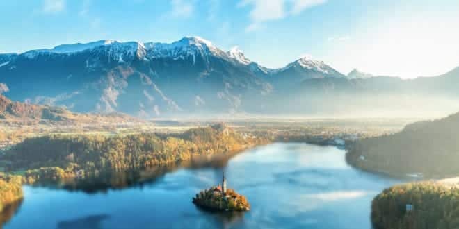 Het meer van Bled in Slovenië