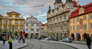 Straat in Budapest in Hongarije