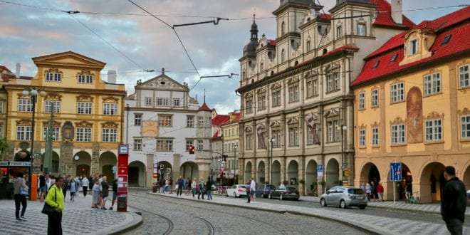 Straat in Budapest in Hongarije