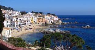 Het strand Calella de Palafrugell in Spanje
