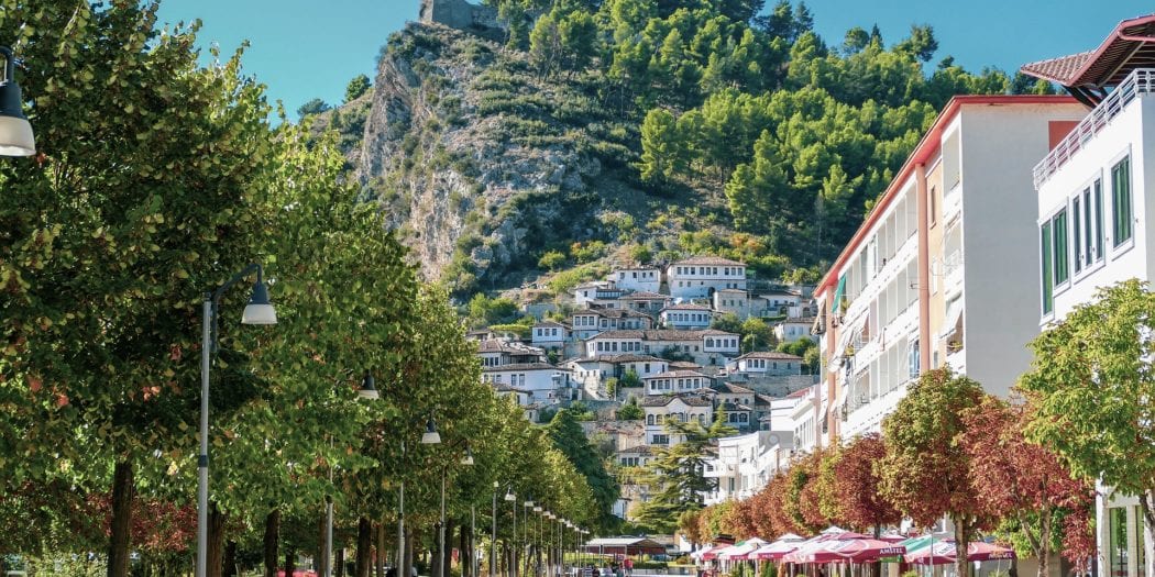 Berat in Albanië (Balkan)