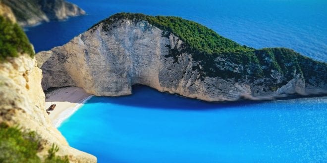 Navagio strand op het Griekse eiland Zakynthos