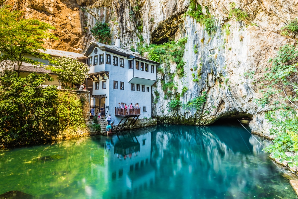 Klooster van Blagaj Bosnië en Herzegovina