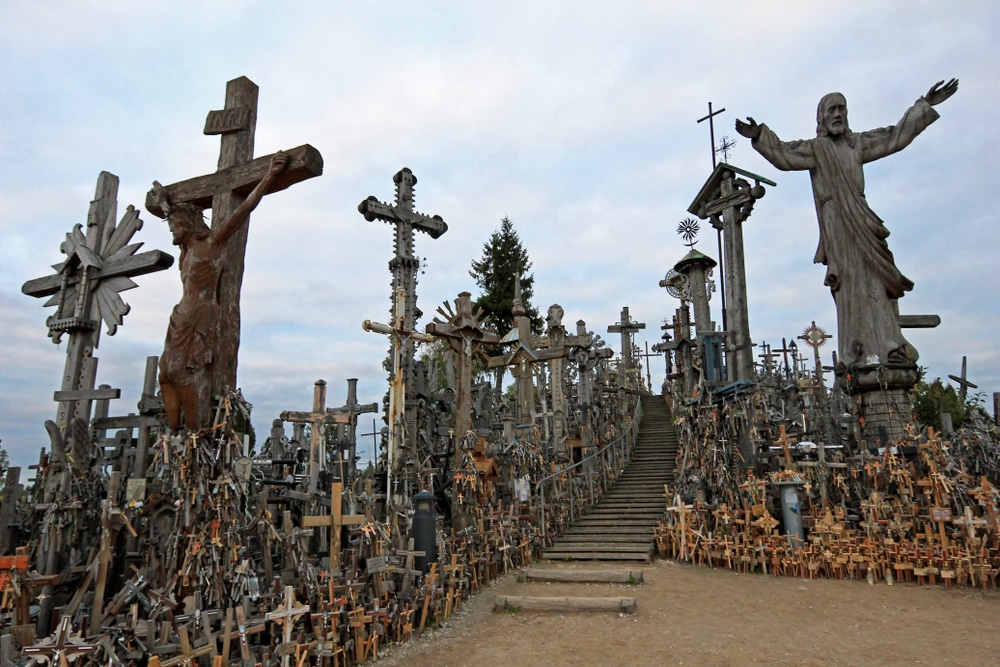 De kruisheuvel bij Siauliai Litouwen