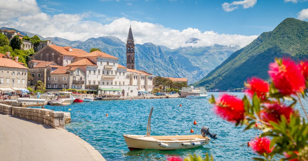 Baai van Kotor in Montenegro