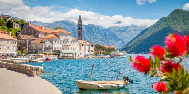 Baai van Kotor in Montenegro