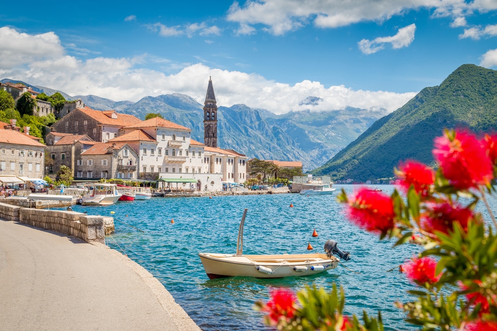 Baai van Kotor in Montenegro