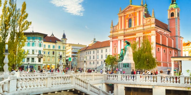 Presernov Trg Ljubljana shutterstock 161430836, leukste en mooiste steden van Europa