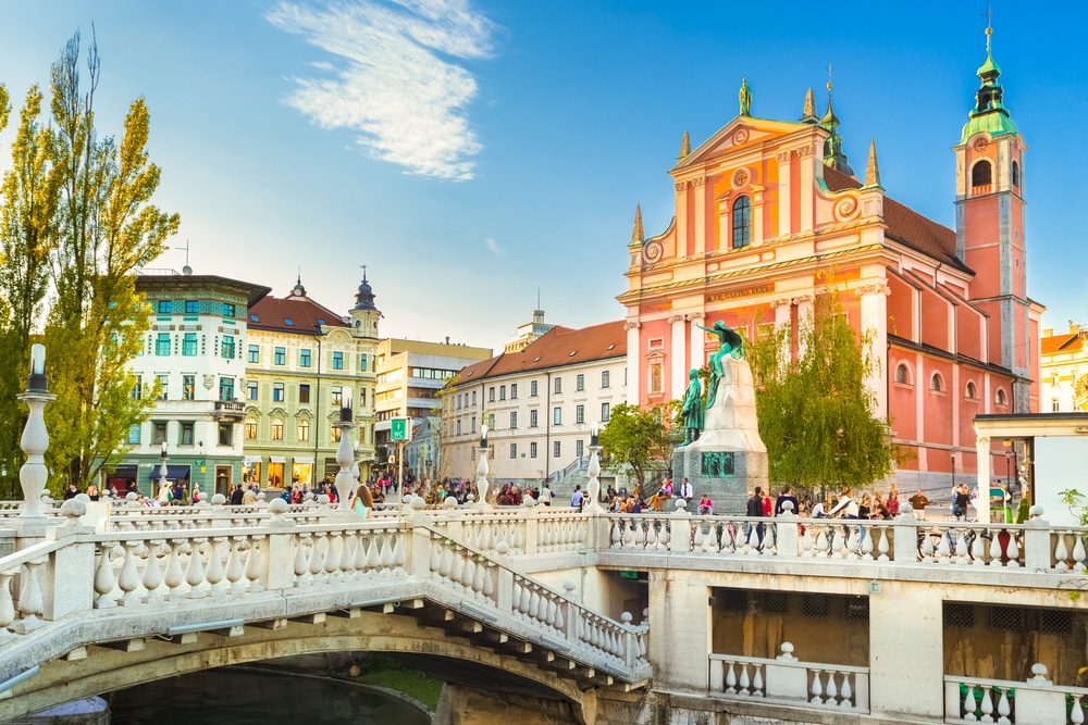 Presernov Trg Ljubljana shutterstock 161430836, Ljubljana