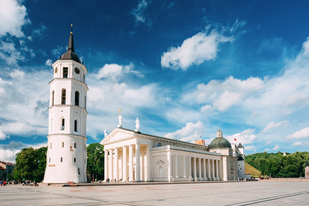 Kathedraal Van Vilnius Vilnius Shutterstock 548840356