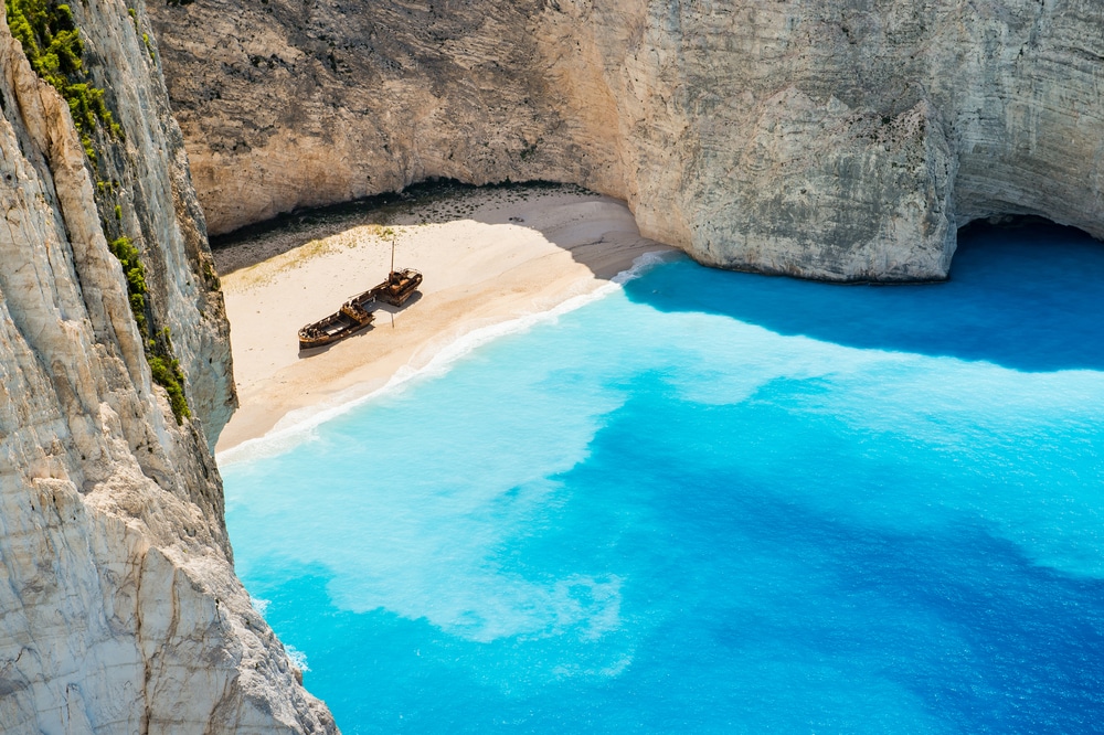 Navaggio Beach Griekenland shutterstock 271030997, mooiste bezienswaardigheden op zakynthos