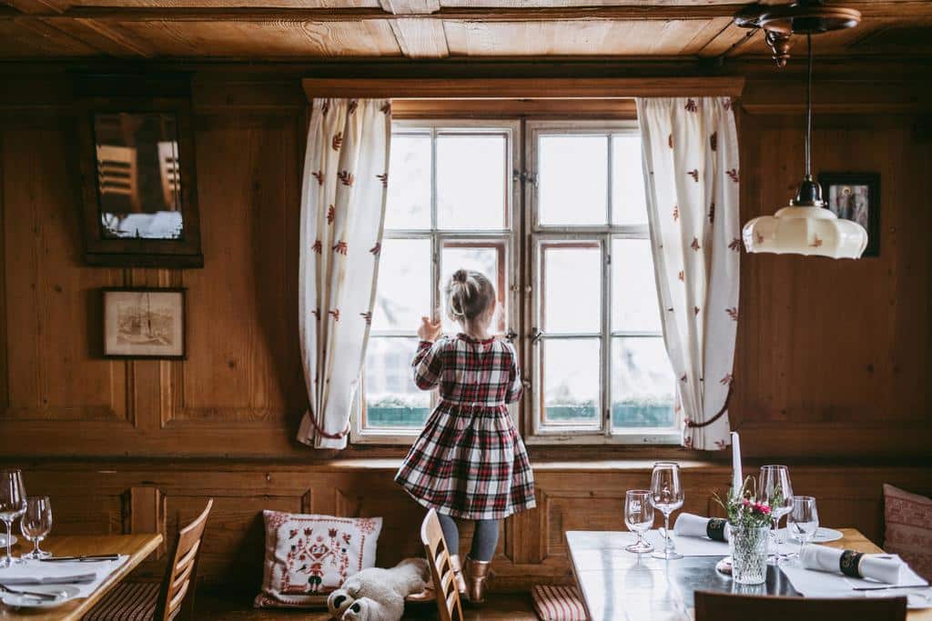 Gasthof Hirschen Schwarzenberg stube, mooiste plekken Oostenrijk winter