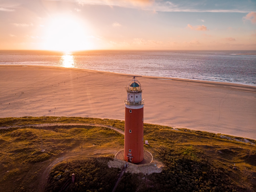 Vuurtoren Texel, dorpen Ameland