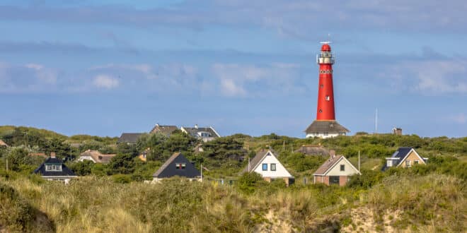 Vuurtoren Schiermonnikoog, dorpen Ameland