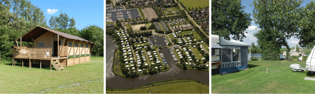 Aquacamping en jachthavan de Rakken, campings Groningen