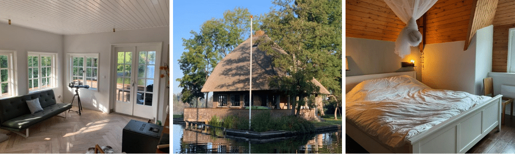 10 rustieke natuurhuisjes aan een meer in Nederland