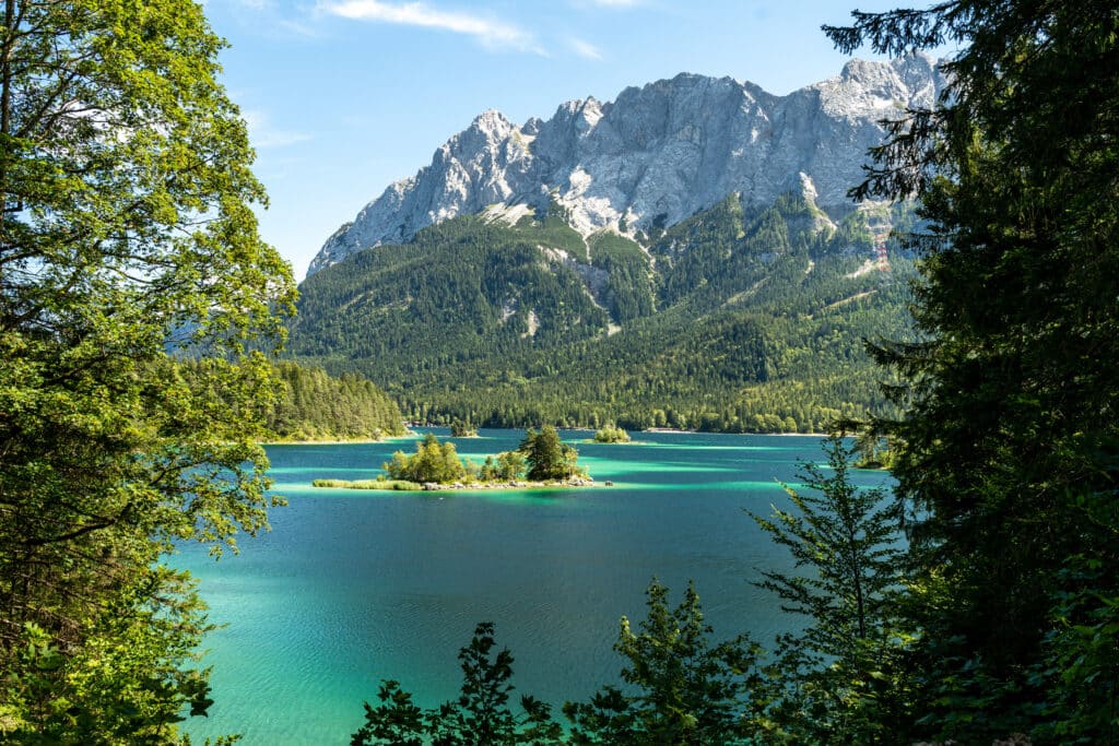 Eibsee meren Duitsland, nationale parken Duitsland