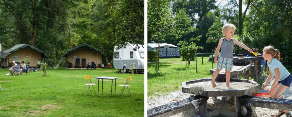 Vodatent op Camping de Gronselenput, campings in Limburg