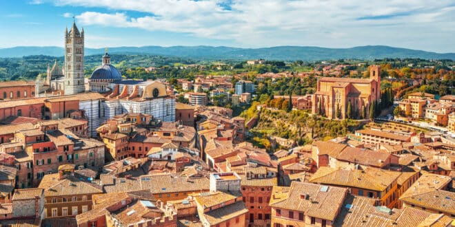 Siena dorpen Toscane, aardenburg
