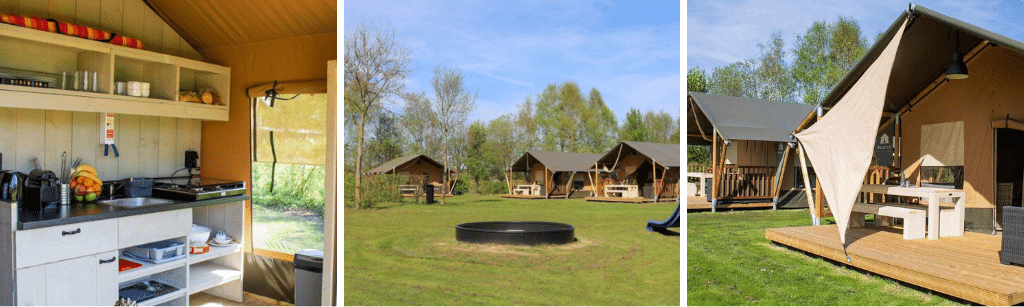 Safaritent op country resort De Papillon Safaritent Overijssel, mooiste glamping & safaritenten op de waddeneilanden