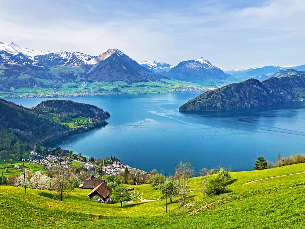 Vierwoudstedenmeer Bergmeren Zwitserland, glamping Zwitserland