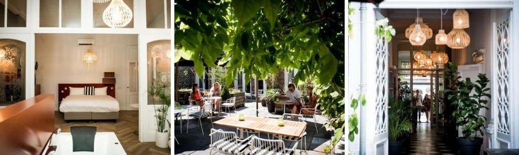 fitz roy urban hotel bar garden, boutique hotels in Maastricht