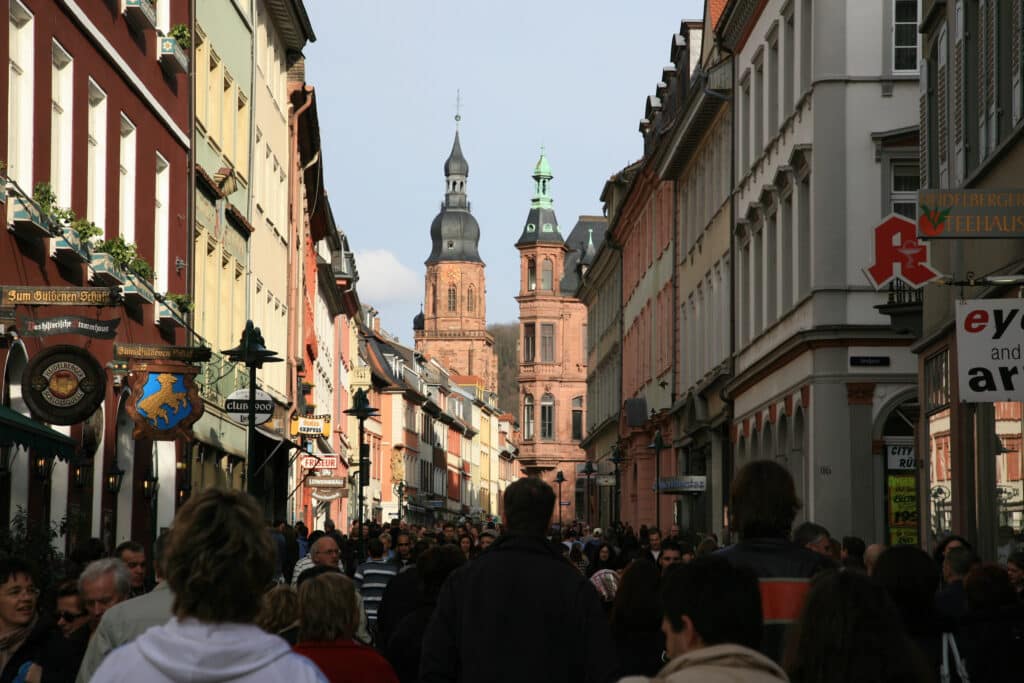 Winkelstraat Heidelberg, mooiste bezienswaardigheden Heidelberg