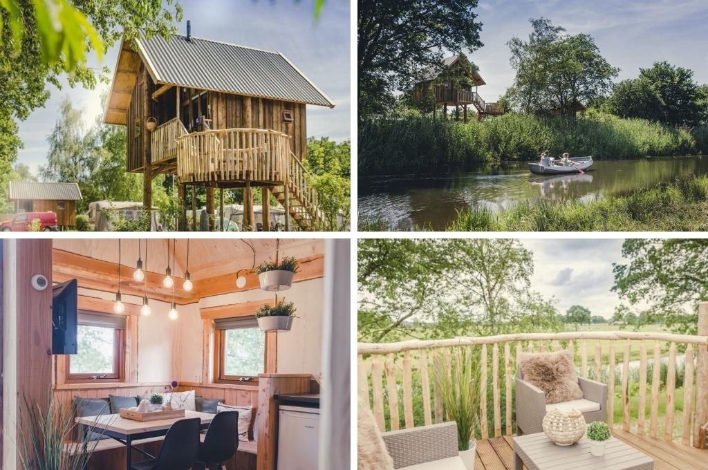 boomhut nederland overijssel vakantiepark molke, wellness huisje nederland