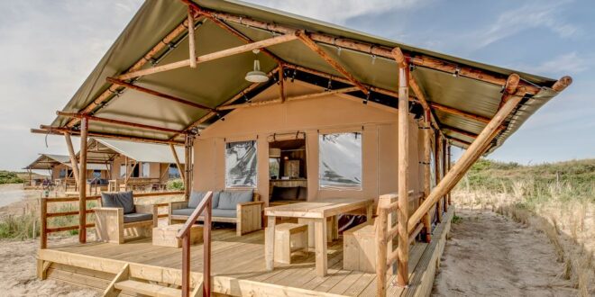 glamping texel landal sluftervallei safaritent, natuurhuisjes aan zee Nederland