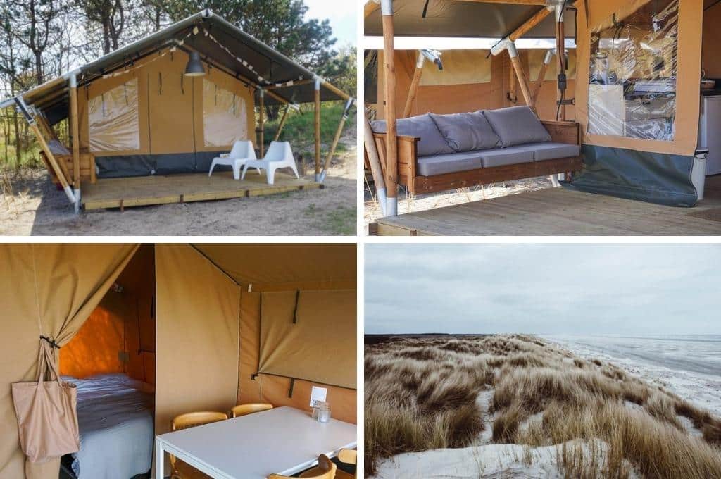 safaritent little canvas escape ameland, glamping Zwitserland