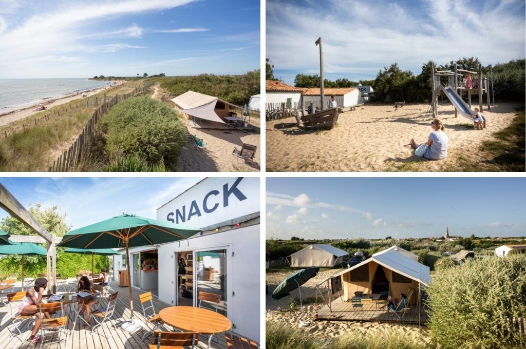 Huttopia Cote Sauvage glamping 1, glamping Frankrijk aan zee