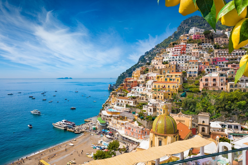Positano Amalfikust Italie shutterstock 1684856758, mooiste plekken italië