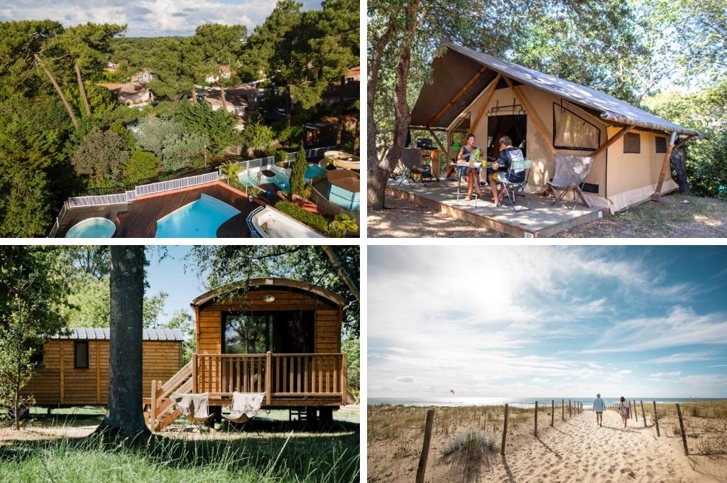 huttopia arachon glamping frankrijk aan zee, mooiste campings europa