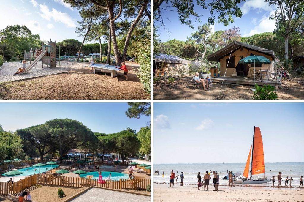 huttopia chardons blues glamping frankrijk aan zee, glamping Frankrijk aan zee