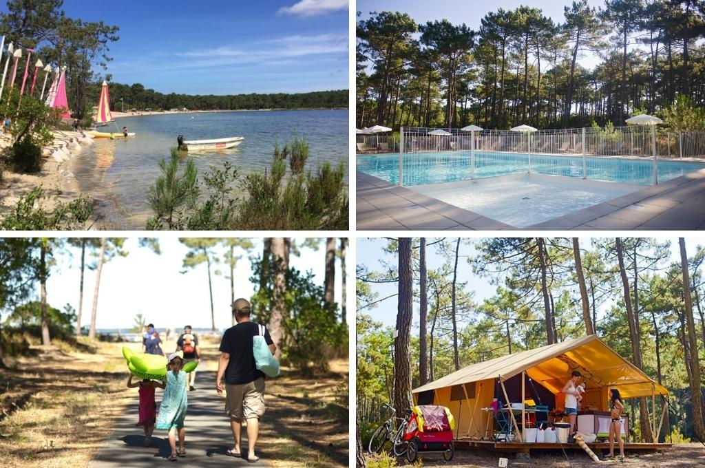 huttopia lac de carcans glamping frankrijk zee, glamping Frankrijk aan zee