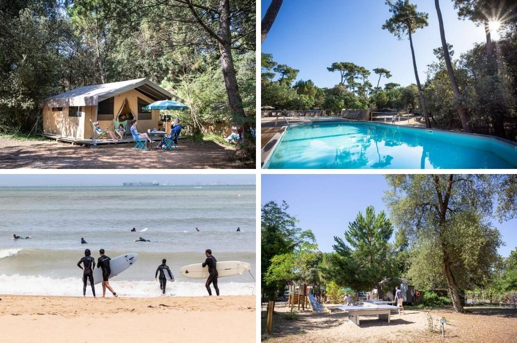 huttopia oleron les pins glamping aan zee, mooiste campings europa