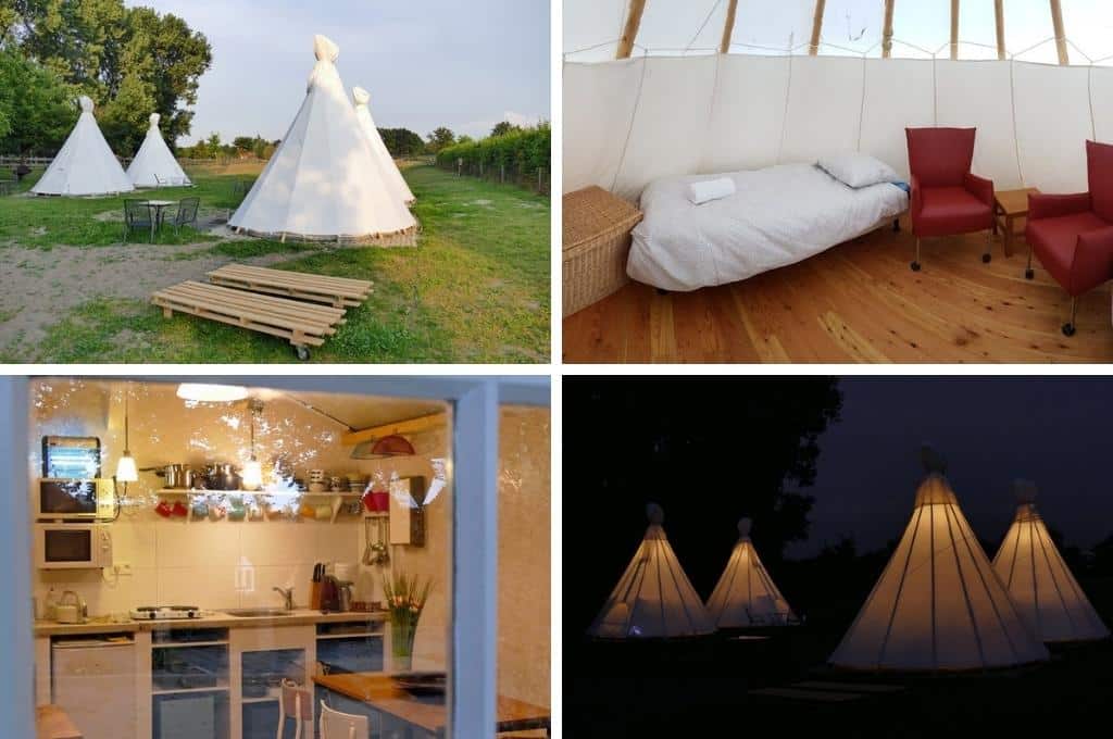 tipitent mesch glamping zuid limburg, campings Zuid-Limburg