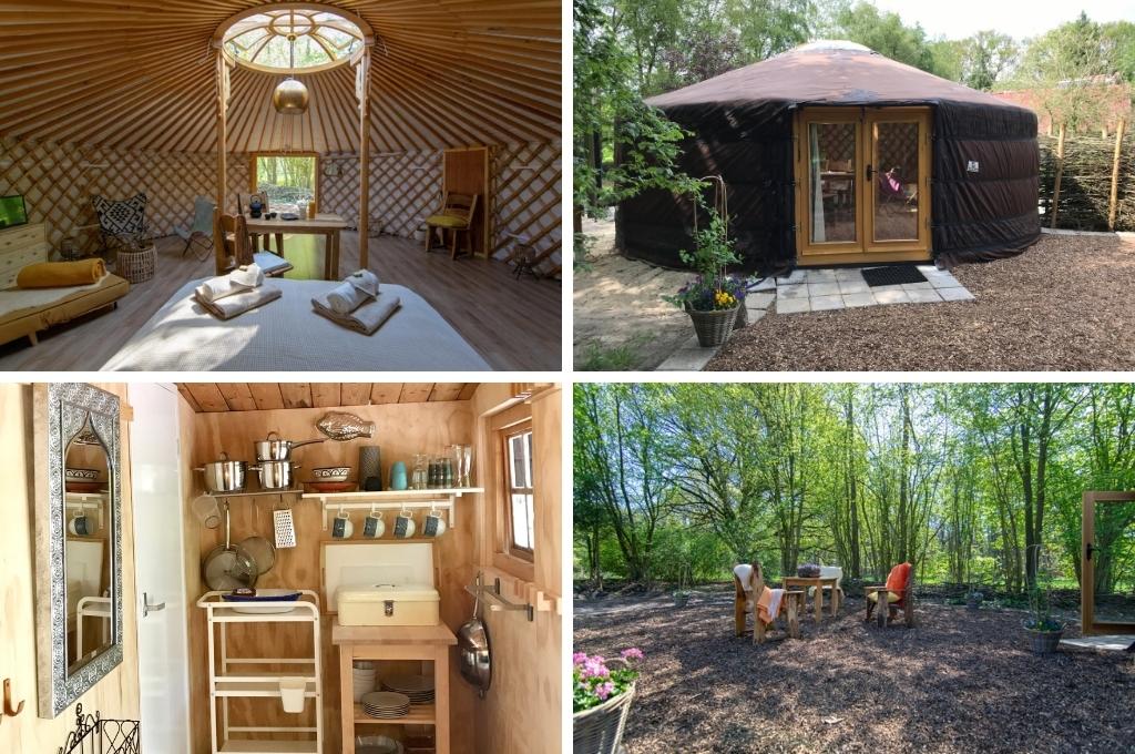 yurt natuurhuisje Dwingeloo glamping drenthe, glamping Drenthe