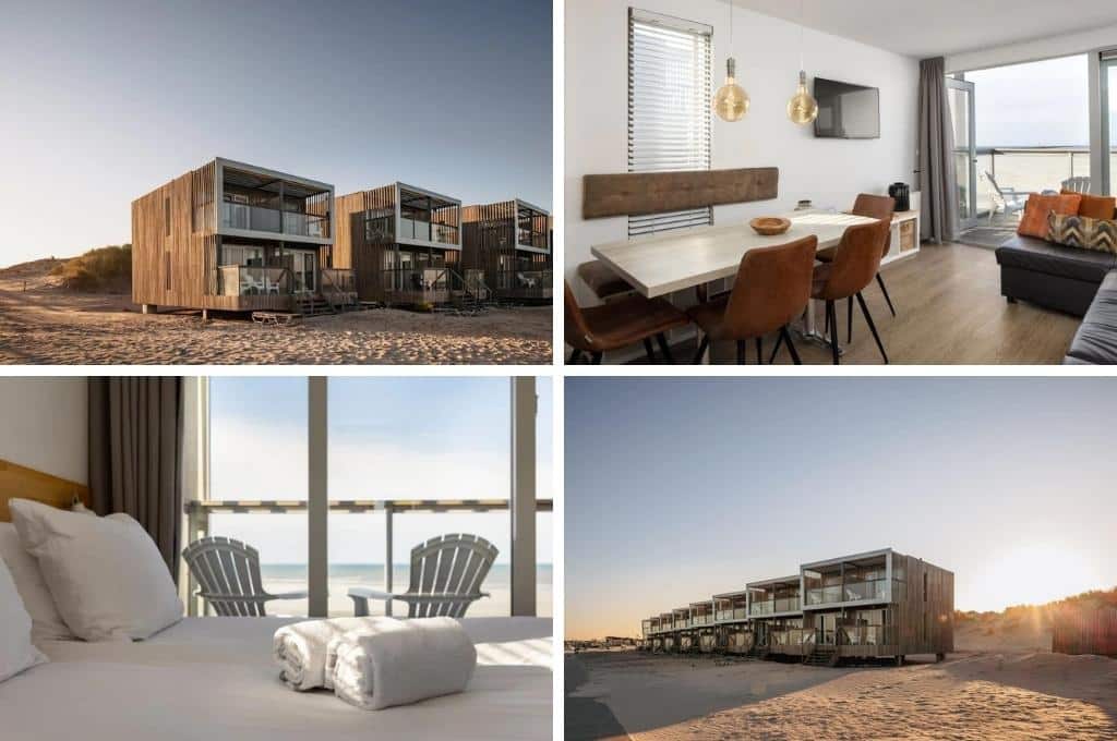 beach villas hoek van holland nederland aan zee, bijzonder overnachten Duitsland