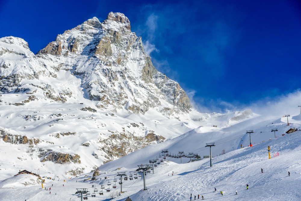 Skigebieden Italie Breuil Cervinia shutterstock 1448463992, wintersport Italië