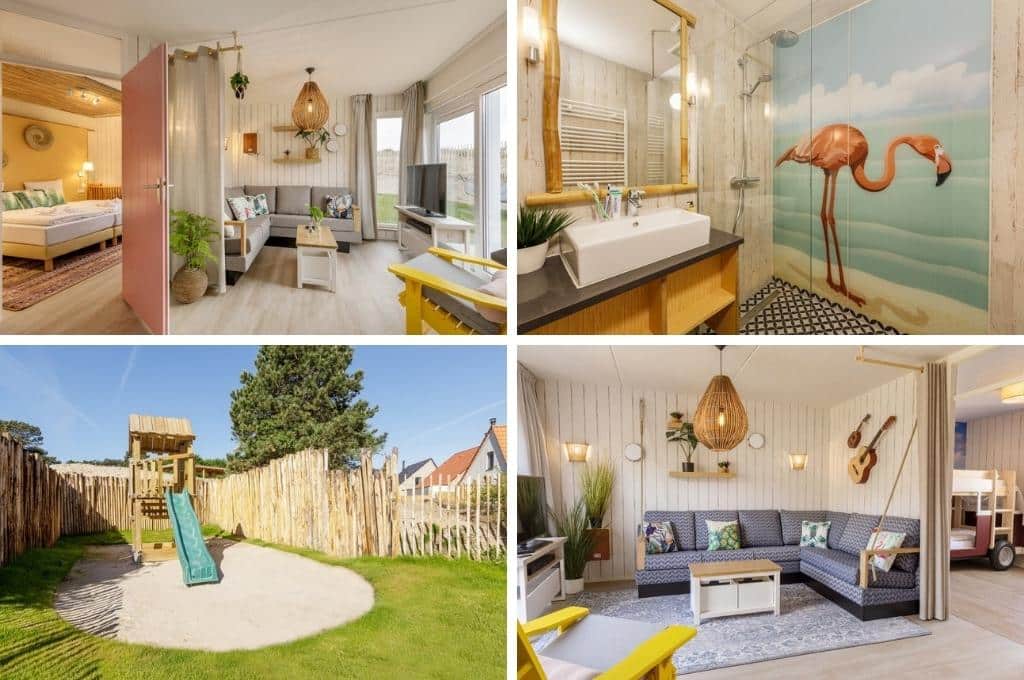 beach chilla center parcs bijzonder overnachten aan zee, glamping ameland