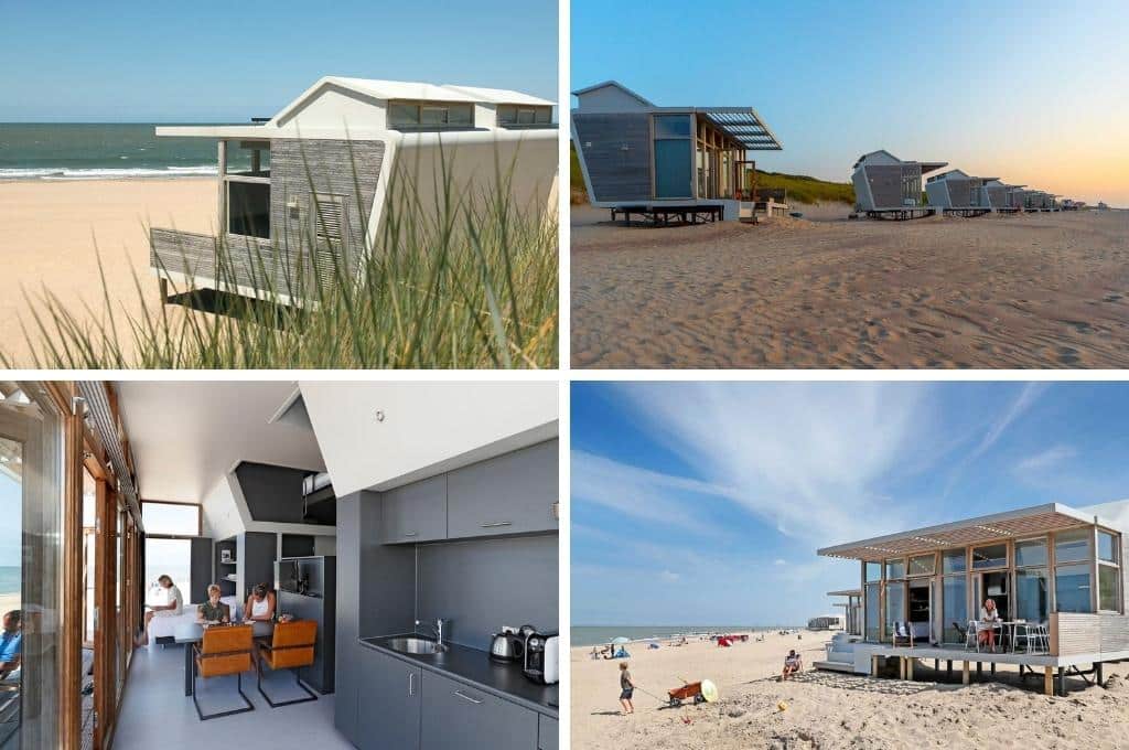 bijzonder overnachten aan zee strandhuisje molecaten park hoogduinen, strandhuisje Zeeland