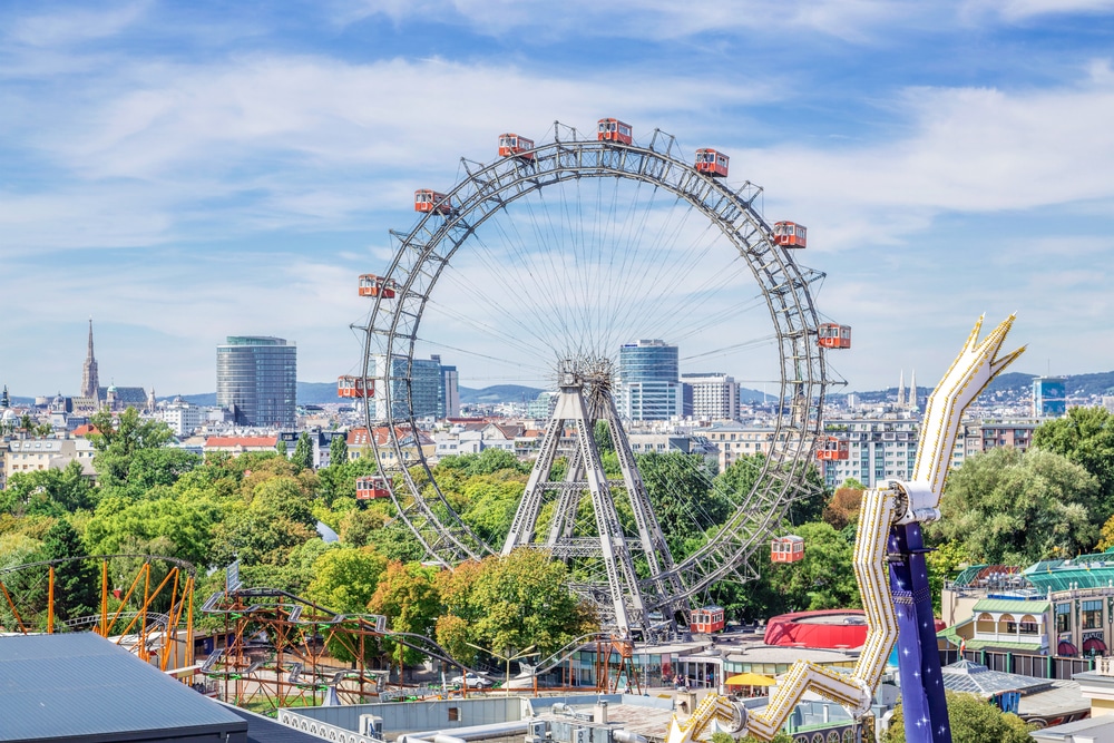 Wiener Riesenrad Wenen 392912293, mooiste plekken Oostenrijk winter