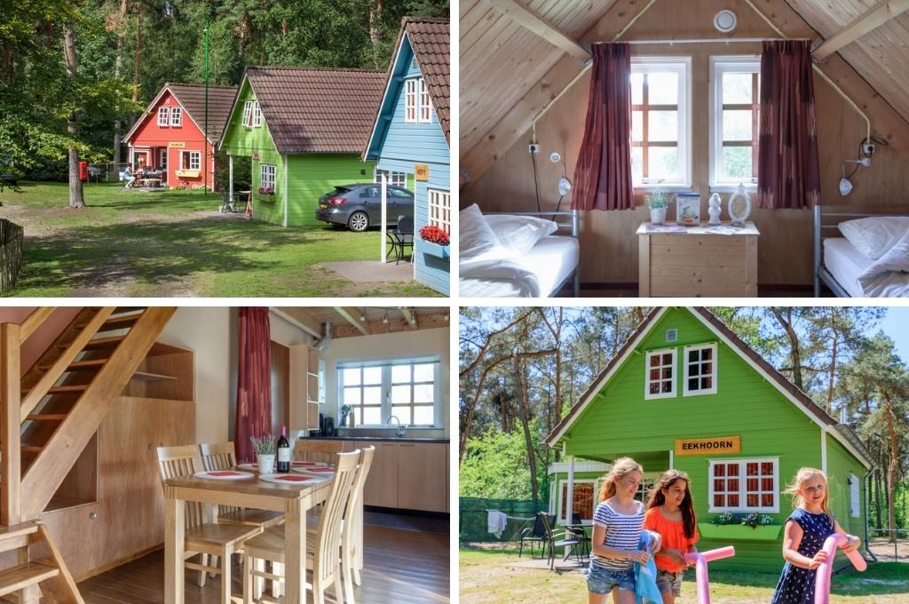 bosgalow camping de heldense bossen kindercamping, bijzonder overnachten Duitsland