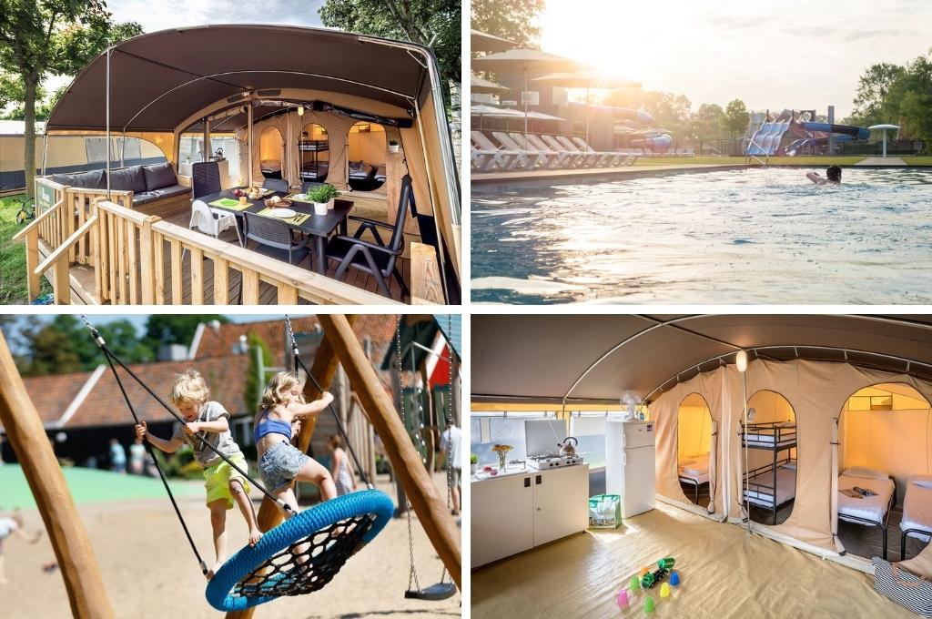 camping de twee bruggen roan bijzonder overnachten, wellness huisje nederland