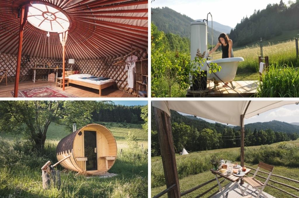 yurt in neuhof oostenrijk 1, glamping Oostenrijk