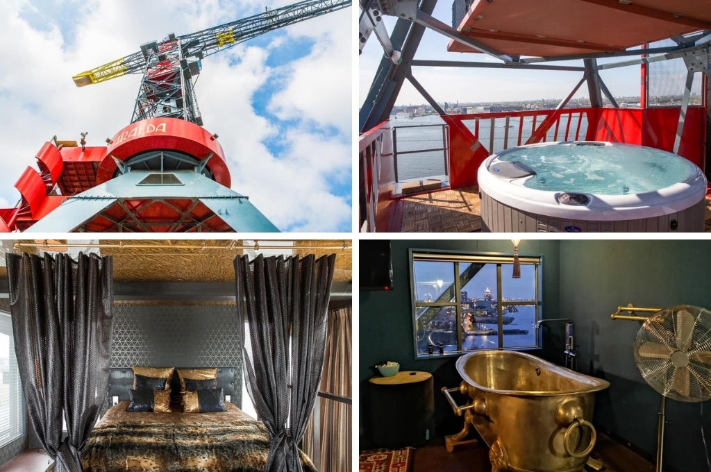 Crane Hotel Faralda havenkraan amsterdam, Tiny house Noord-Holland