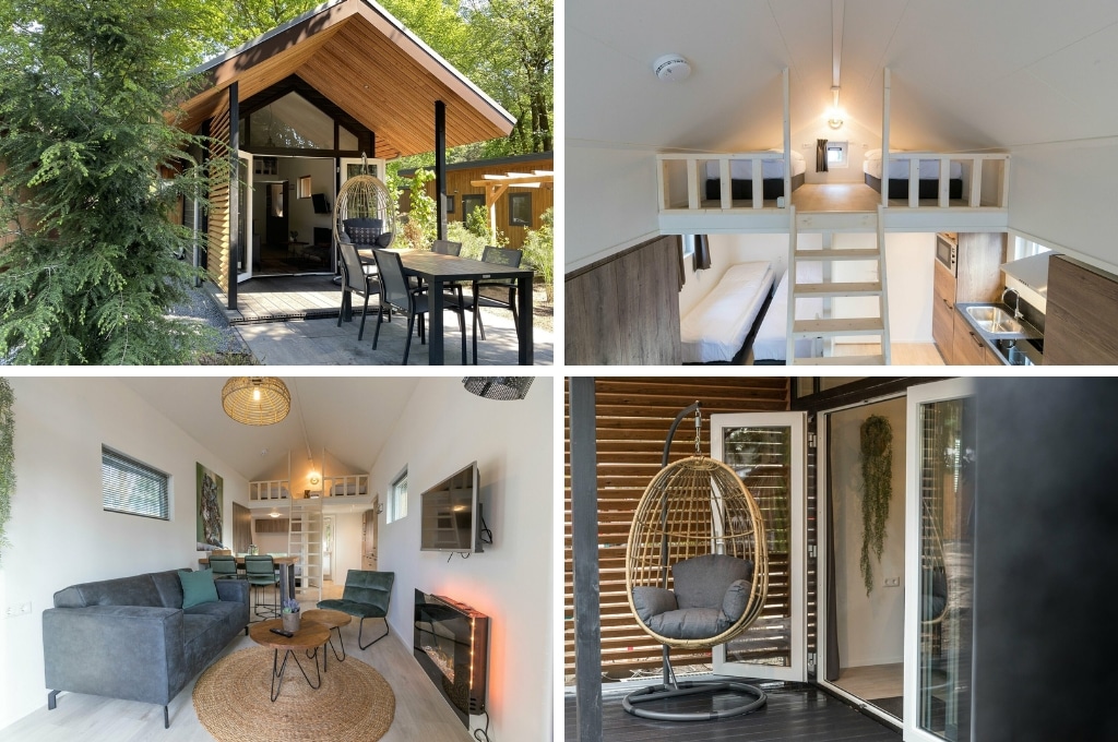 tiny house park berkenrhode ede veluwe, wellness huisje nederland