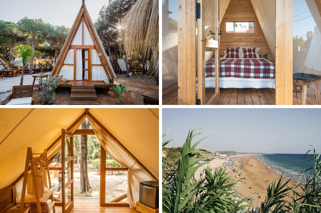 Camping Conil Andalusie, glamping Spanje